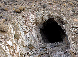 Death Valley - Entrance to the abandoned mine