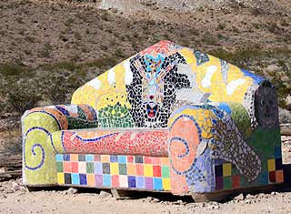 Death Valley - rhyolite, Mosaic couch